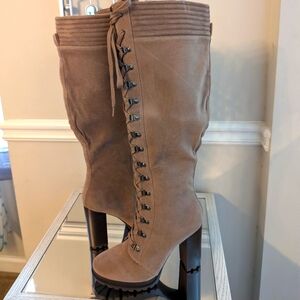 NWT Eliza High Heeled Hiking Boots